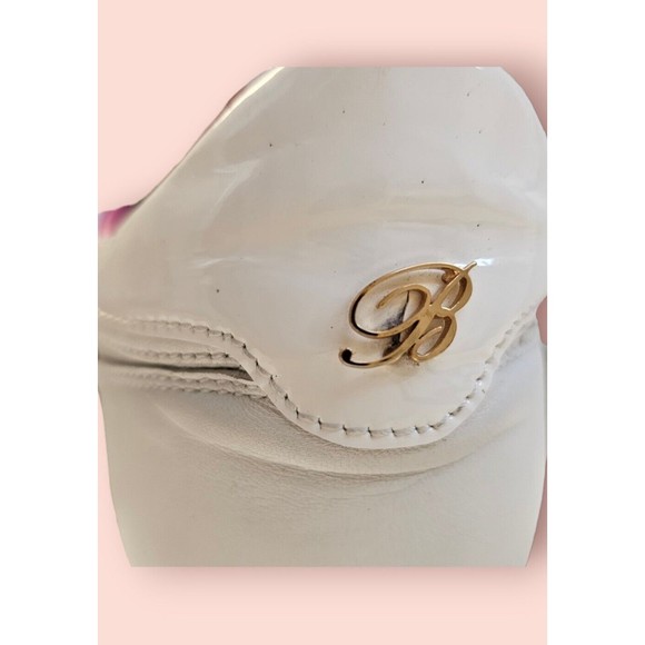 BLUMARINE 7 ITALIAN Sneakers Platform Low Top Athletic Shoes White Leather ITALY - Picture 9 of 12